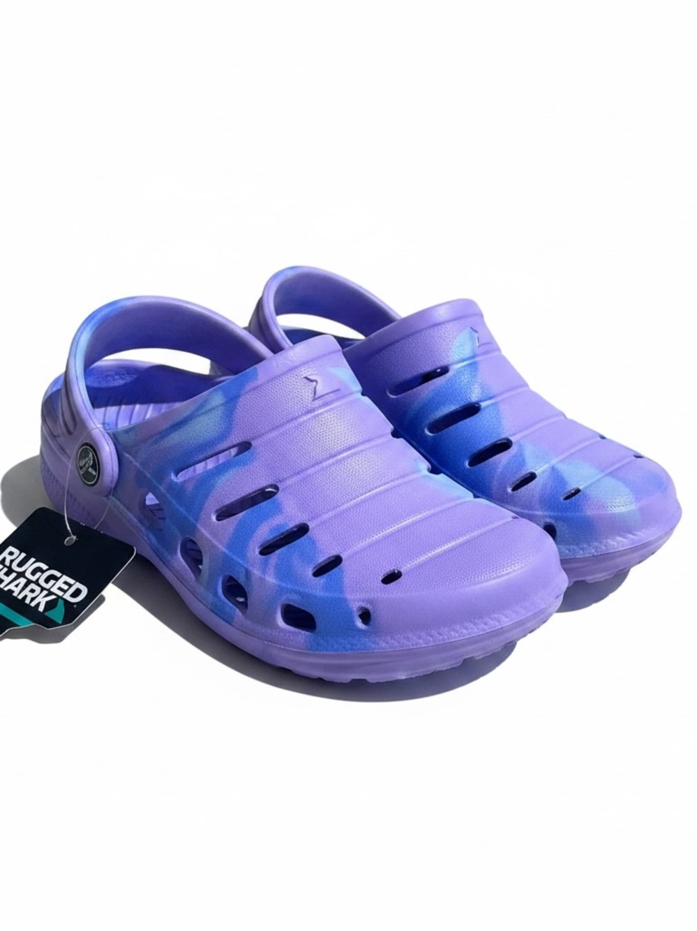 Kids Clogs Purple Blue Tie Dye Slip-On Sandals (NWT)